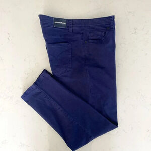 Calvin Klein Jeans Casual 5 Pocket Boot Cut Ankle Length Cotton Jeans Blue Sz 8